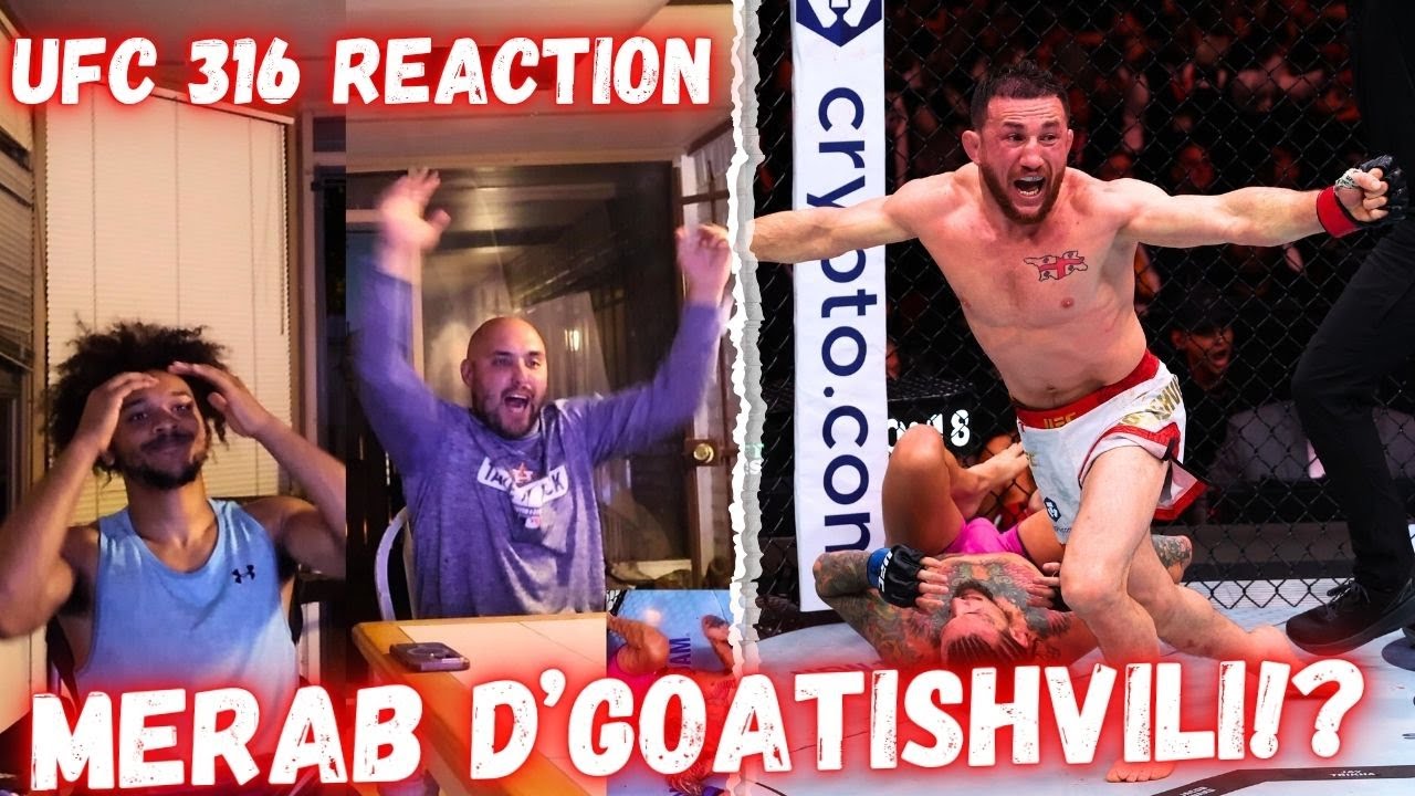 PASSIONATE UFC 316 REACTION!! Merab Dvalishvili CHOKES OUT Sean O'Malley at UFC 316!! | MMA Reaction