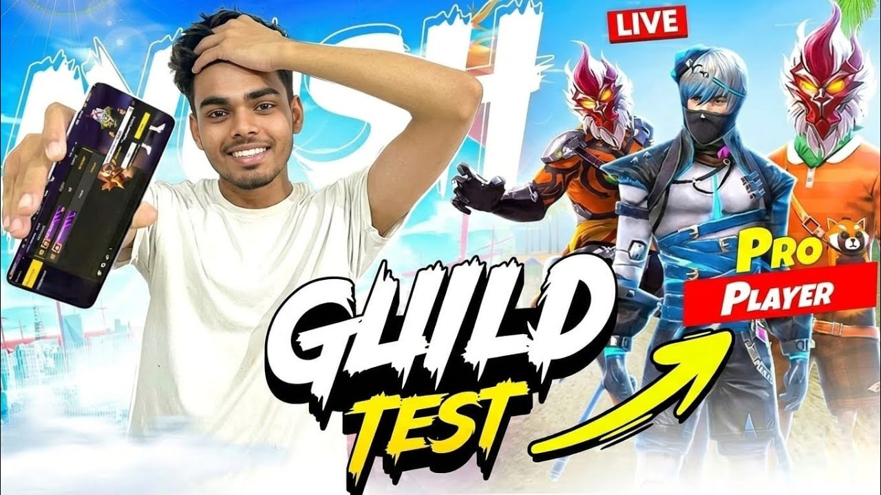 🔴[Live Free Fire [USG ARMY] guild test Live !!