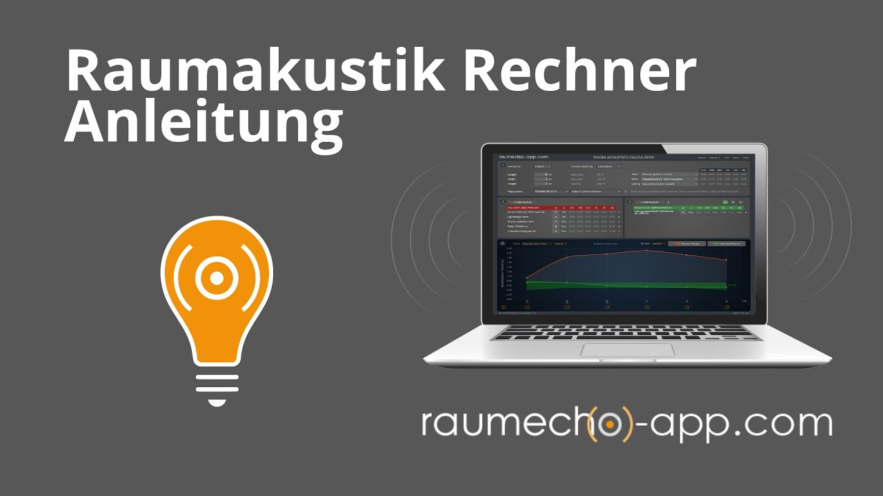 Anleitung Raumakustik Rechner / raumecho-app