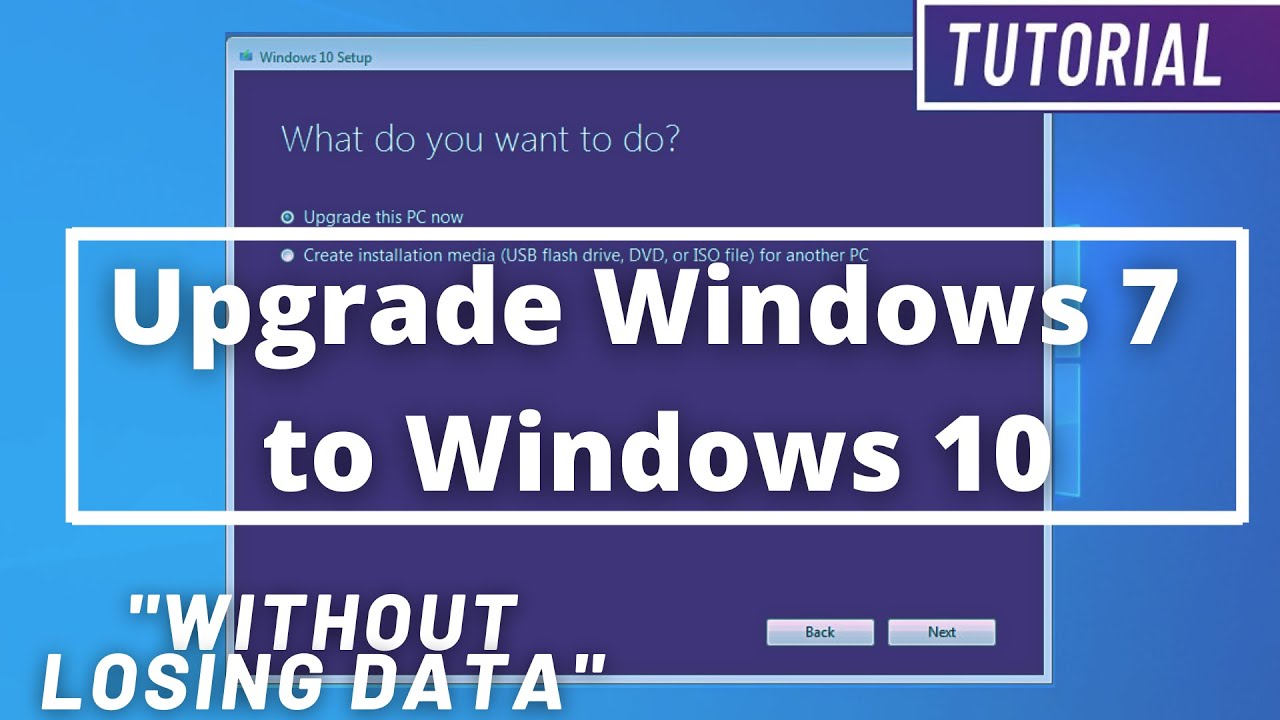 How to Upgrade Windows 7 to Windows 10 without Losing Data in 2022 for FREE | Step by Step Tutorial