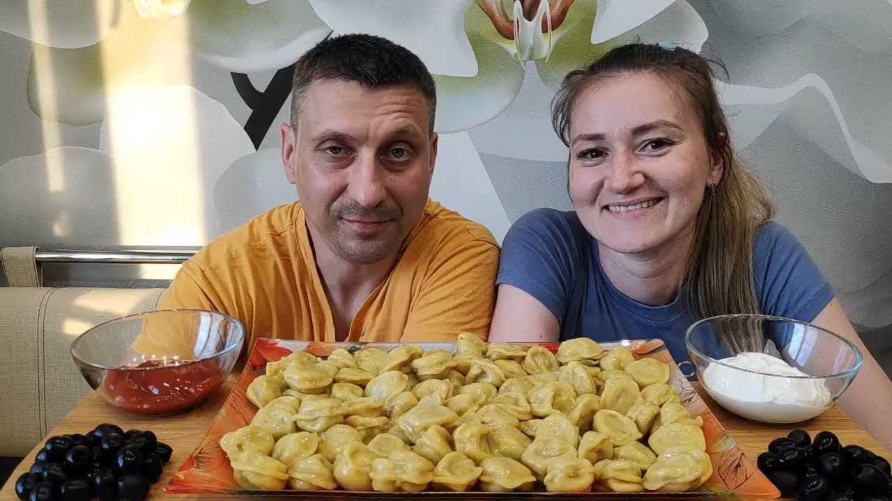 МУКБАНГ ЧЕЛЛЕНДЖ 💥 ПЕЛЬМЕНИ С ЗАКРЫТЫМИ ГЛАЗАМИ | MUKBANG CHALLENGE DUMPLINGS WITH CLOSED EYES