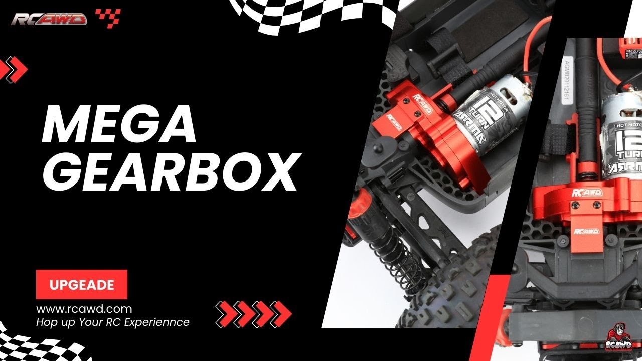 RCAWD Upgrades ARRMA 3s Series - Full metal gearbox housing Installation Demonstration