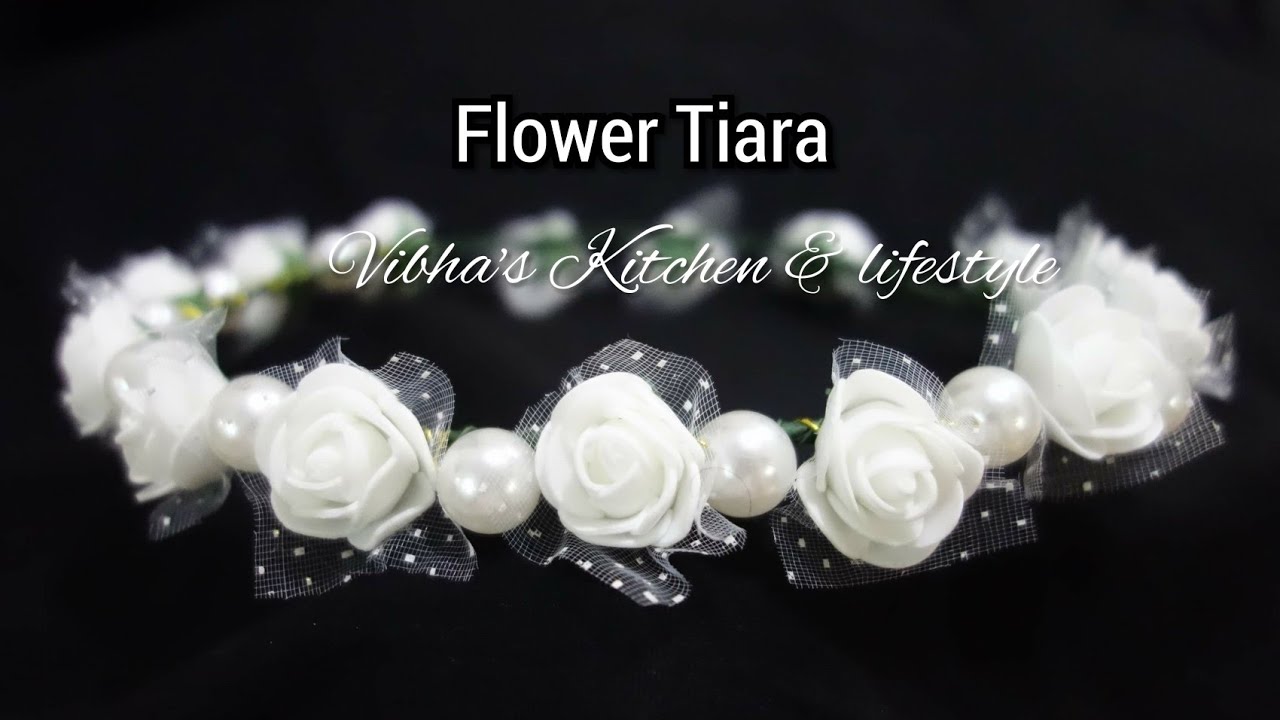 How to make a flower crown Tiara | Handmade Tiara | DIY Flower Crown | Floral Tiara