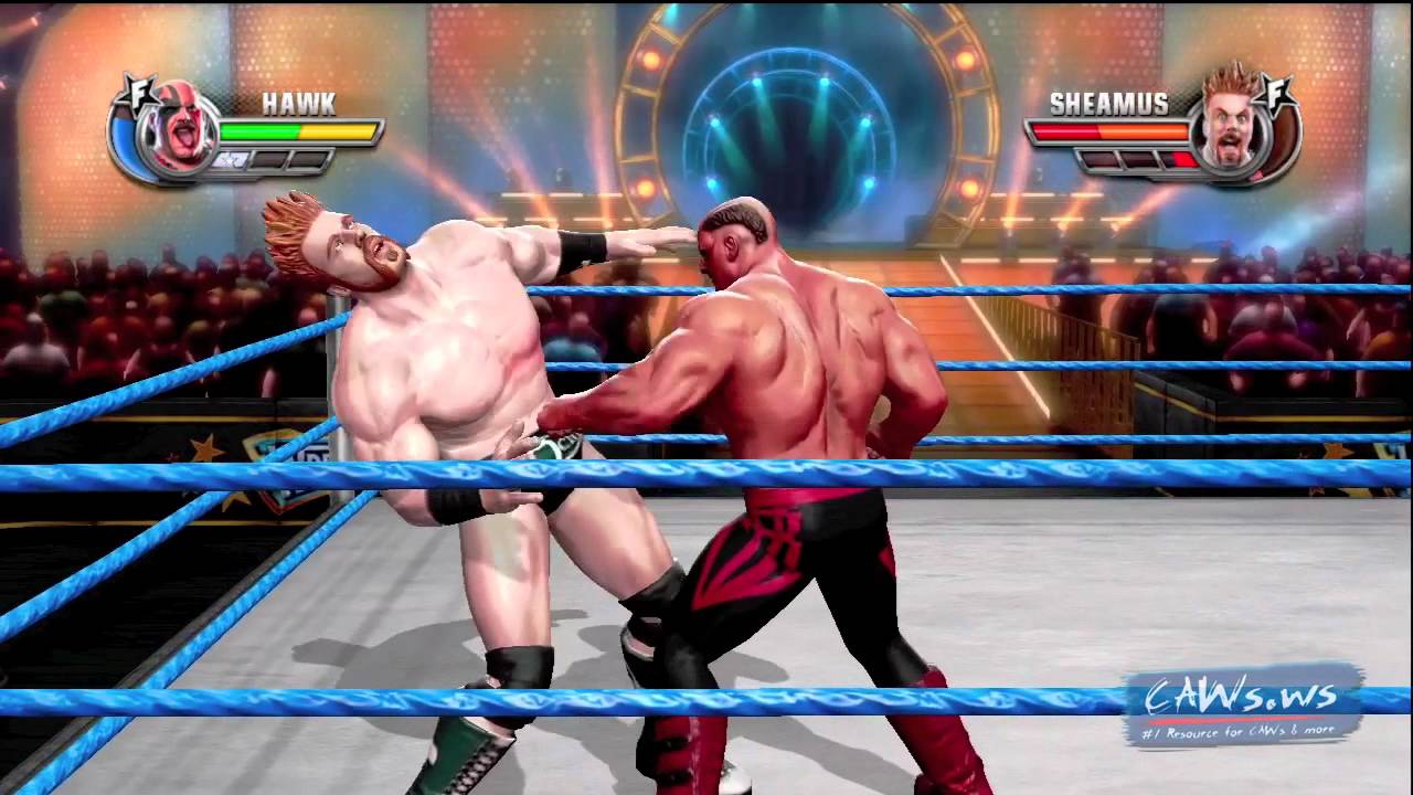 WWE ALL STARS DLC HAWK Entrance and Gameplay