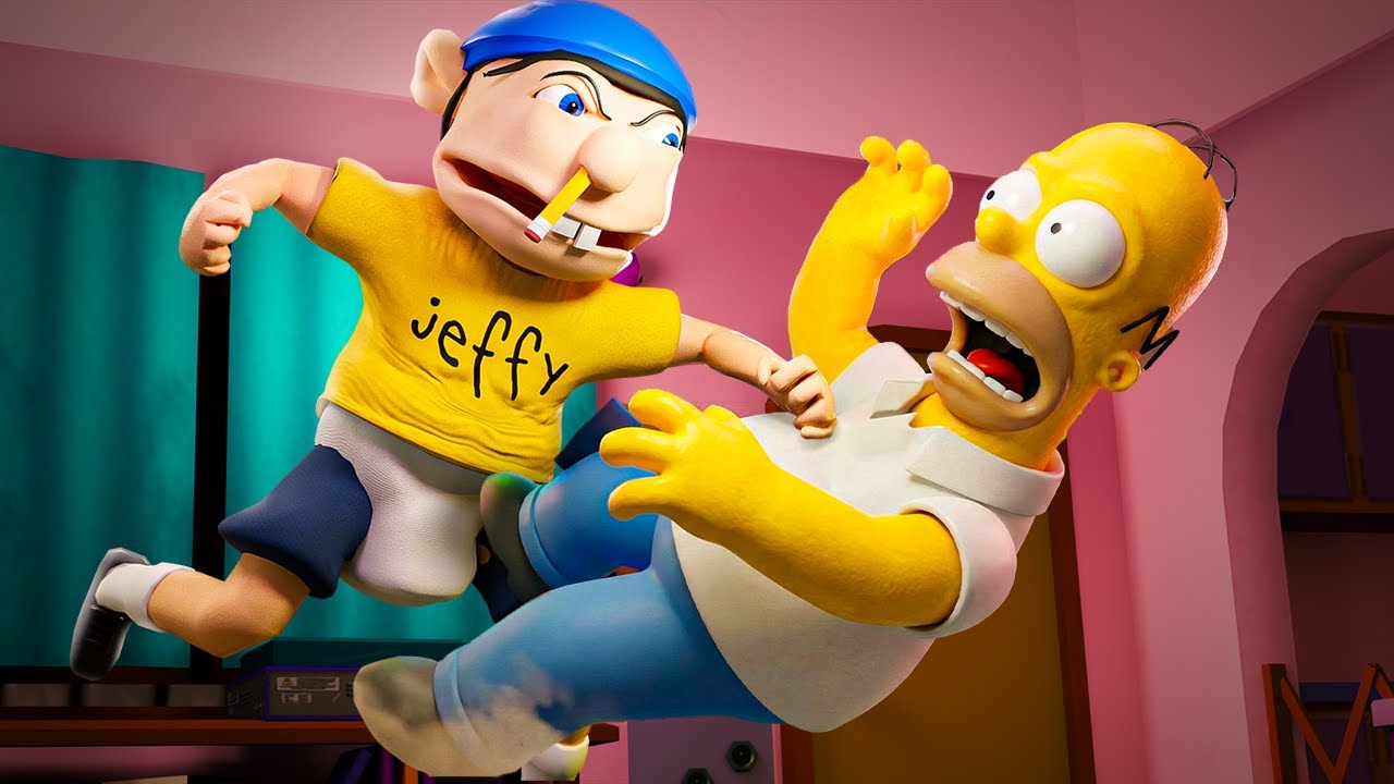 Jeffy Meets Homer Simpson!