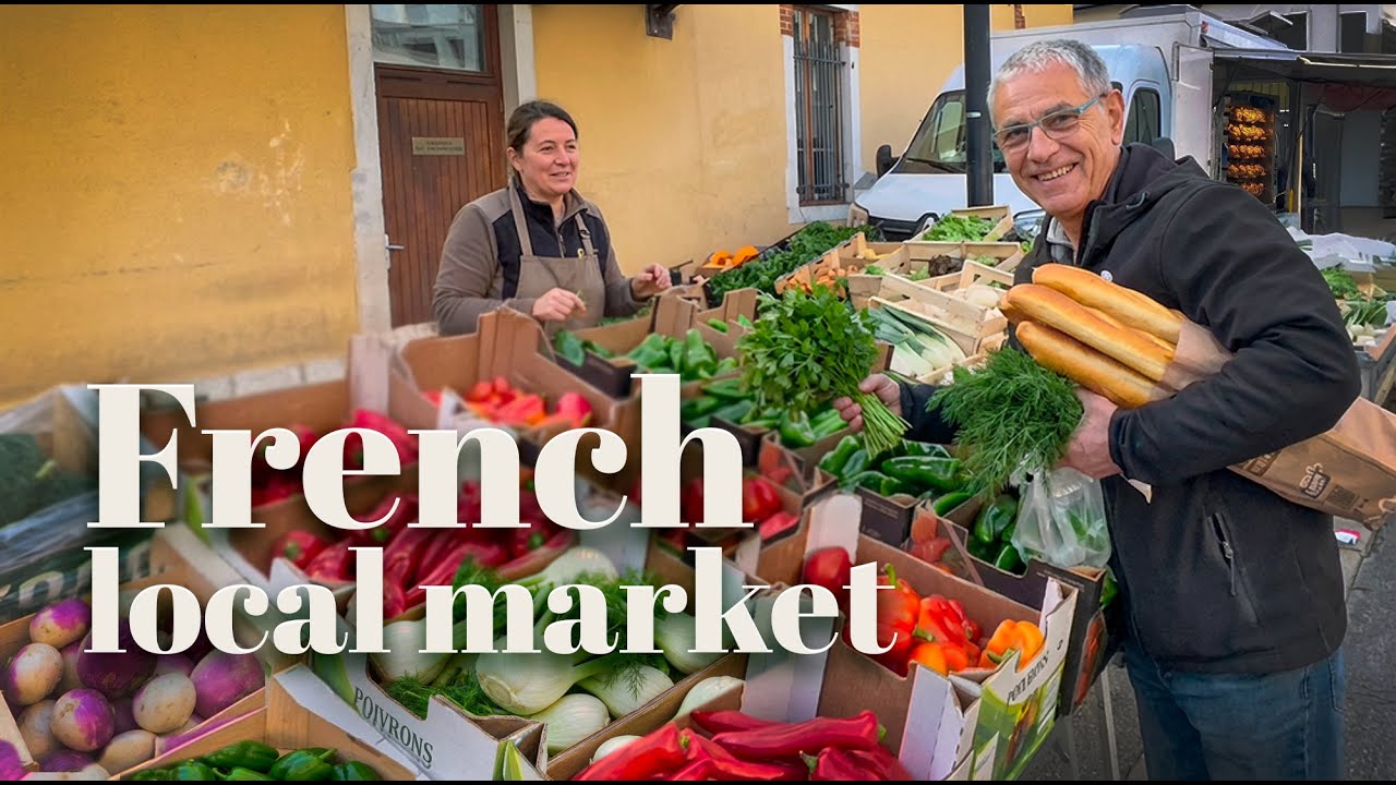 🥖 French Local Food Market | Annecy Neighborhood Walk (4K)