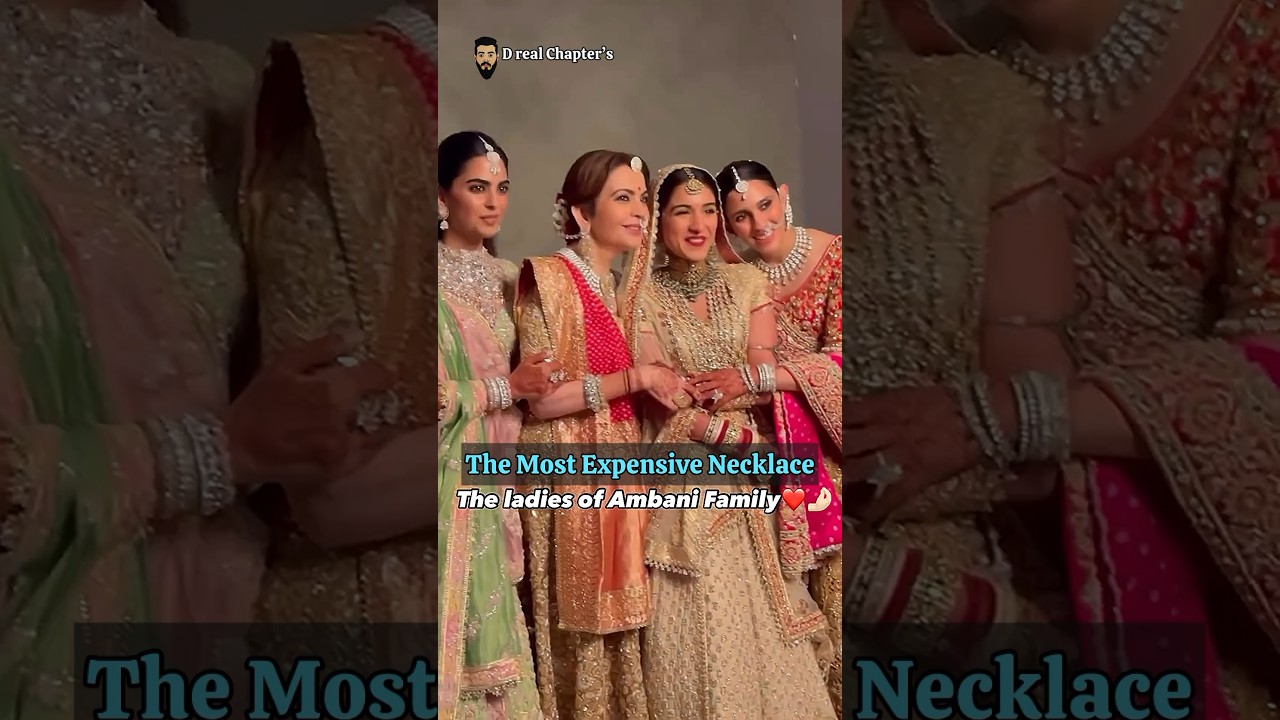 This is the Most Expensive Necklace of Ambani Family #nitaambani #ishaambani #radhikamerchant