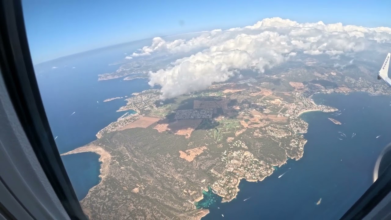 Birds eye view of Mallorca WITH commentary 26th July 2023