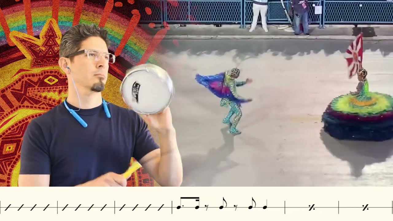 Unidos do Viradouro 2024 Tamborim com partitura