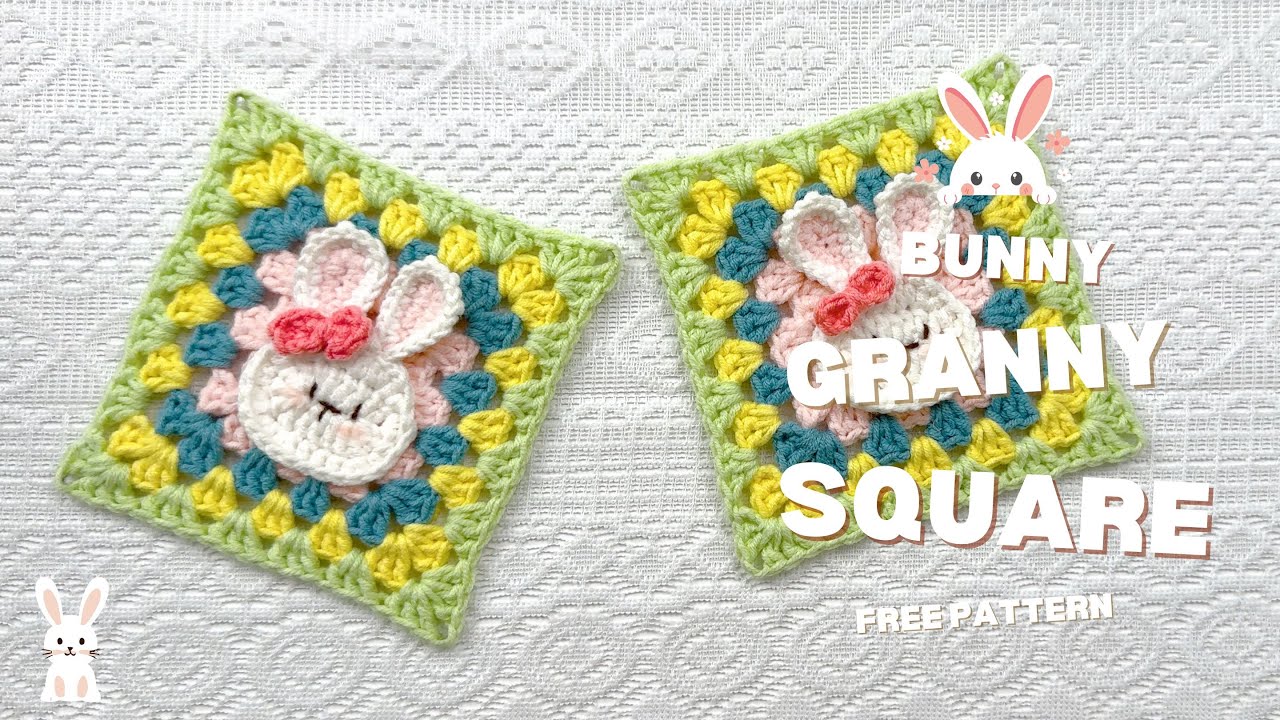 Bunny Granny Square - Free Pattern