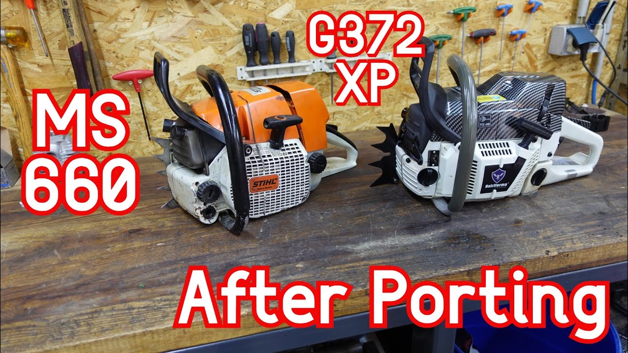 Stihl MS 660 & Holzfforma G372xp pro portolás után