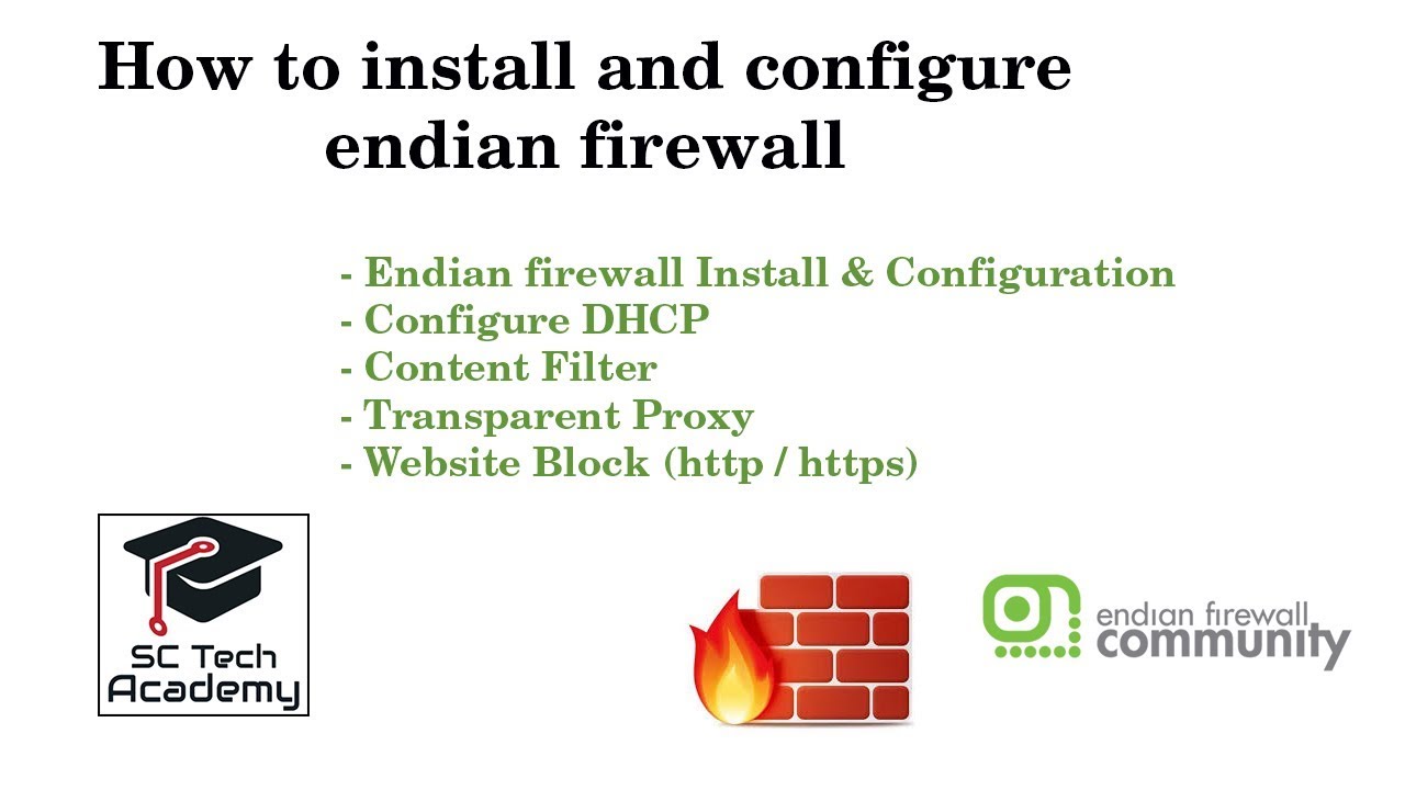 How to install and configure endian firewall