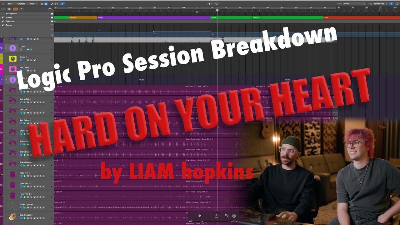 Logic Pro Session Breakdown of 