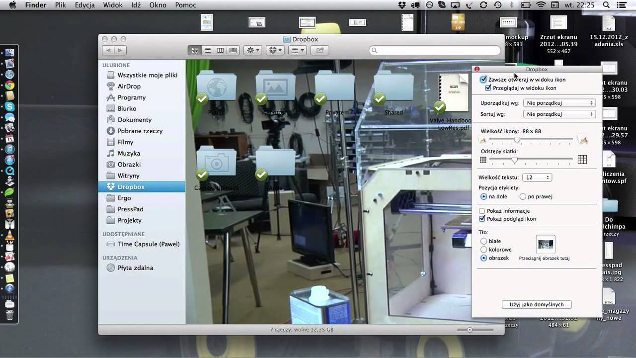 Zmiana opcji widoku w Finderze i iTunes