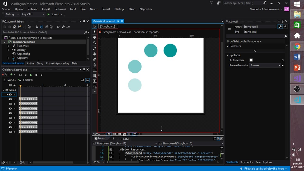 WPF and Blend - Loading animation (C#)