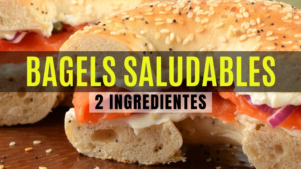 BAGELS SALUDABLES CON 2 INGREDIENTES| Michela Perleche