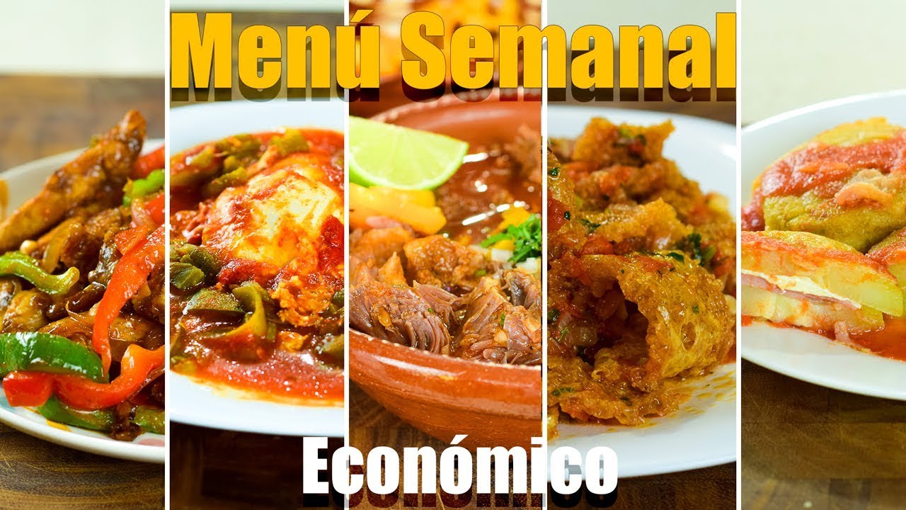 Menú Semanal n° 7 Recetas caseras