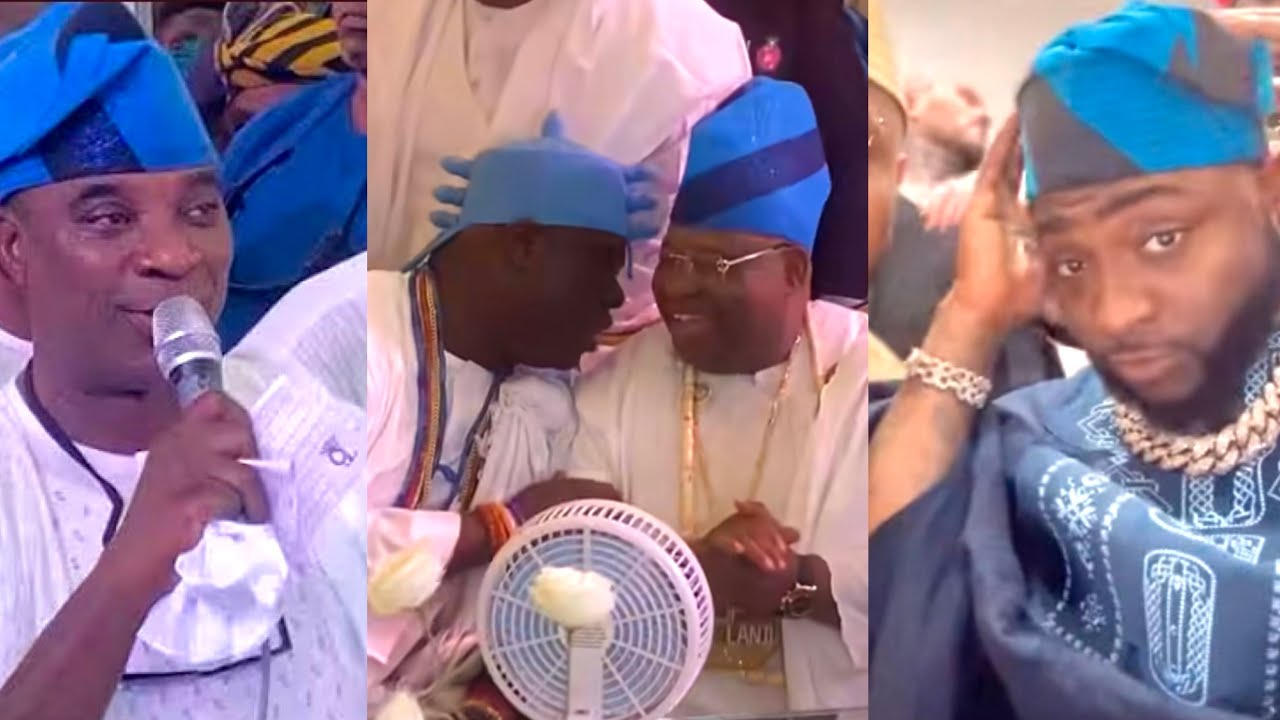 K1 De Ultimate, Davido & Ooni of Ife at Gov. Ademola Adeleke’s Son’s Wedding 🔥#k1deultimate #wasiu 