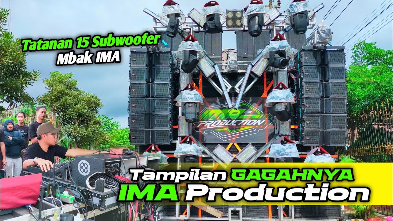 Tampil Gagah IMA Production menata 15 Subwoofer Karnaval Sukonolo Bululawang Malang