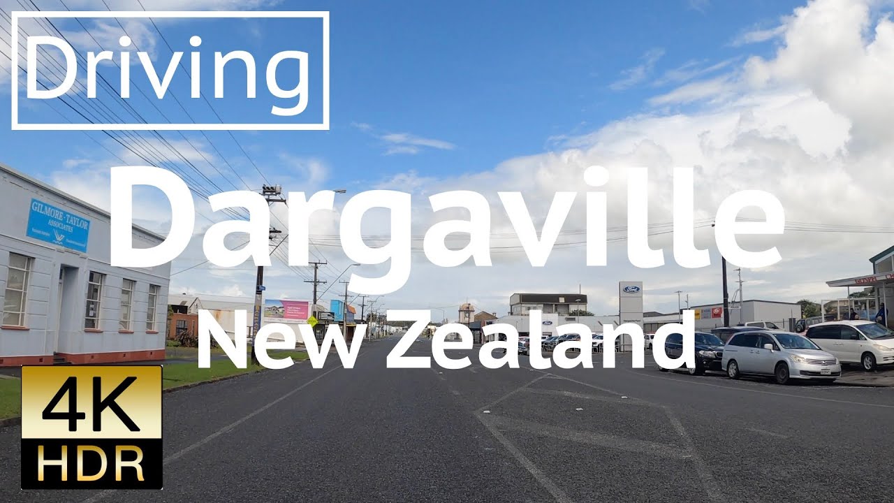 Driving tour Dargaville, New Zealand -4K-