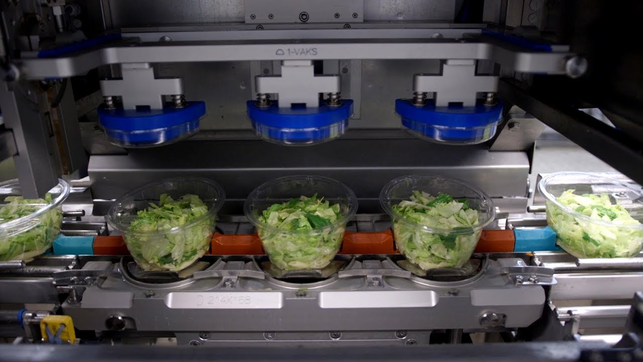 Tramper S-360 | tray sealing line for fresh produce (prepared salads), salad bowls