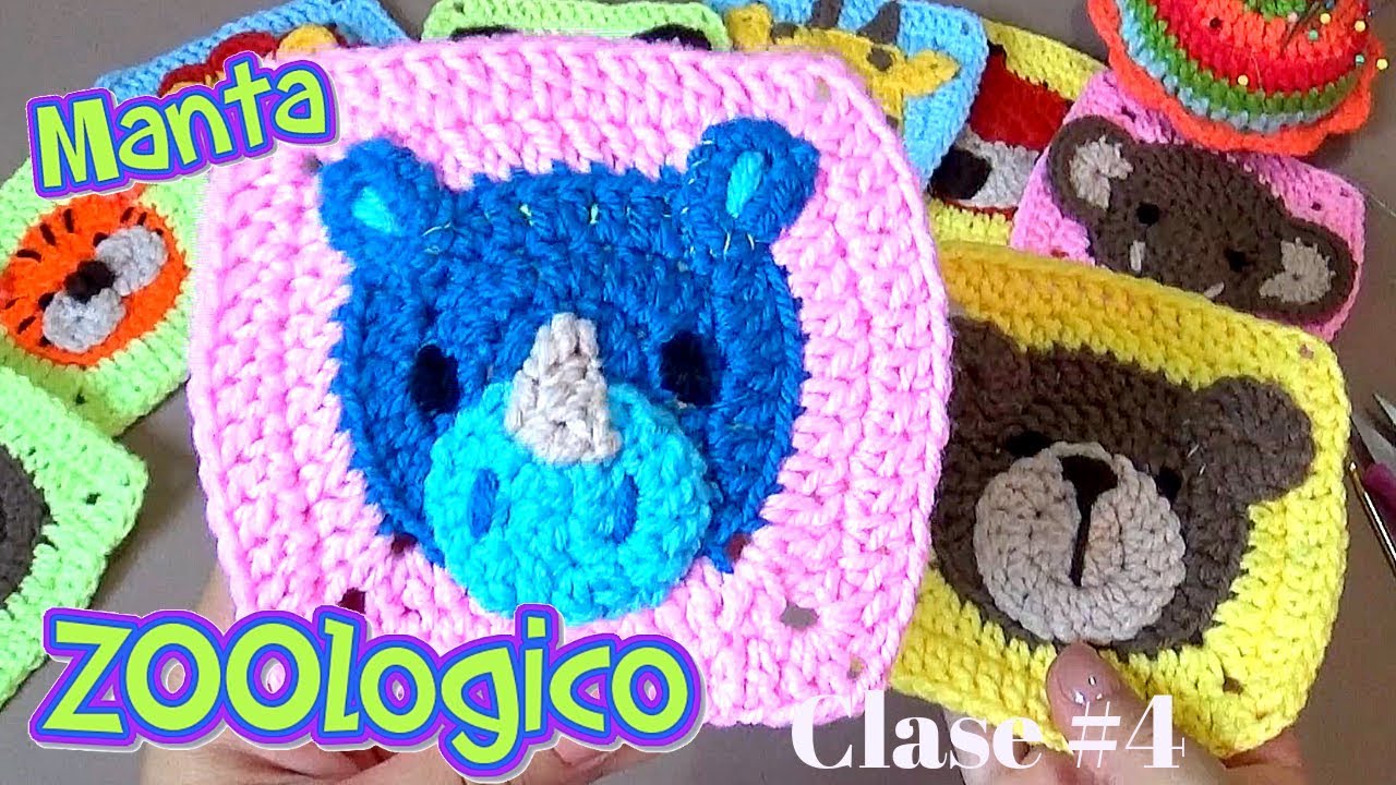 CROCHET MANTA Para Bebe de  ZOOLOGICO - Clase #4