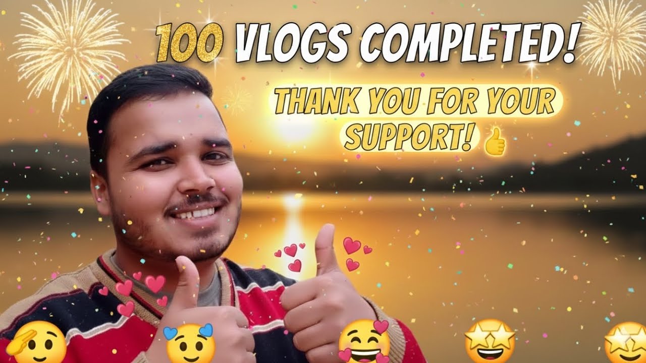 From Zero to 100 Vlogs 🥹 | Thank You Everyone for Supporting Me 🙏 #trending #dailyvlog #youtubeindia