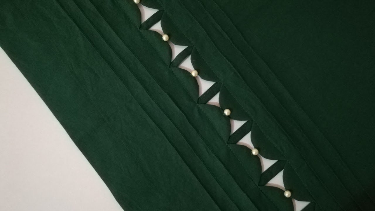 simple Trouser Design with pintex  2021 / Decent  Poncha design by Alisha designing