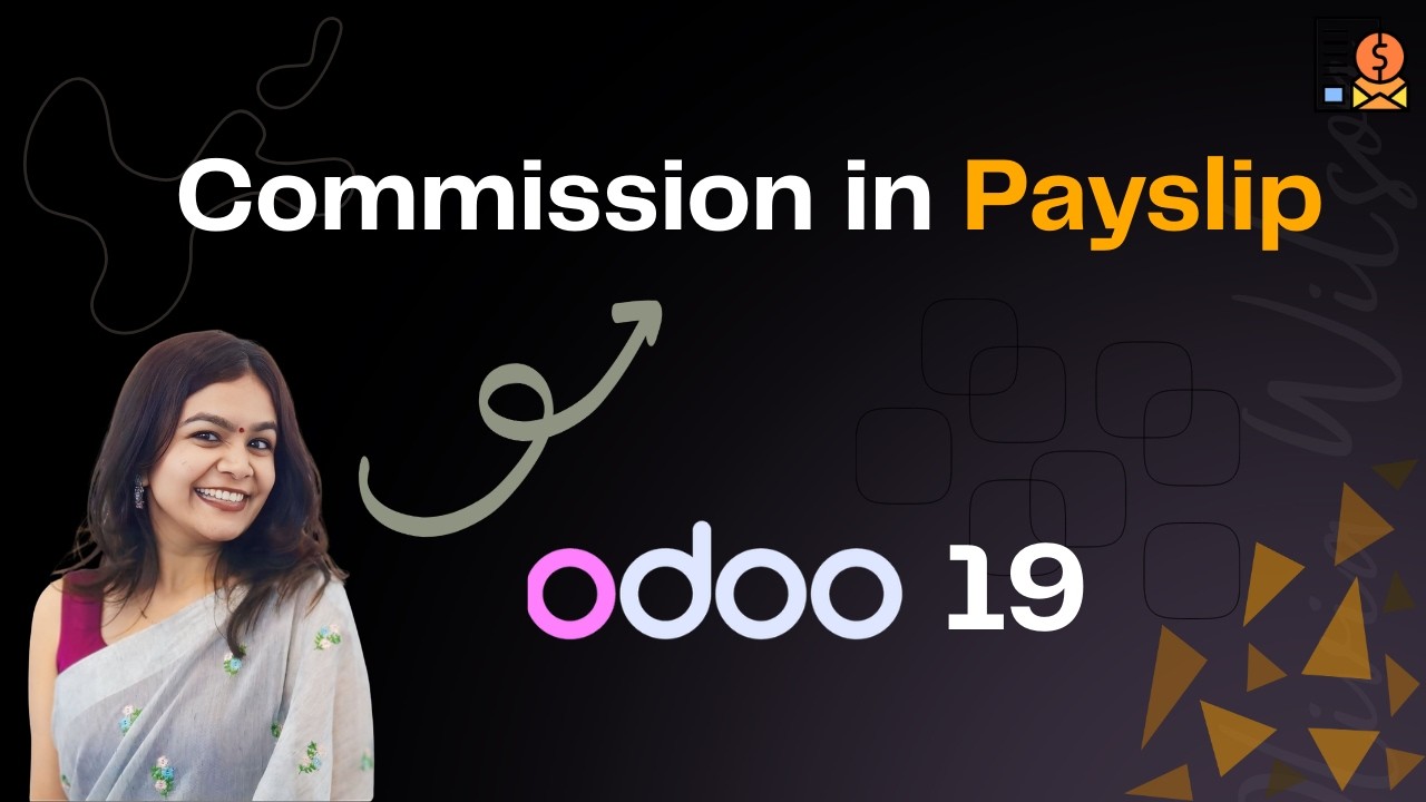 Расчет заработной платы в Odoo 19: как комиссионные продавца отображаются в расчетном листке.