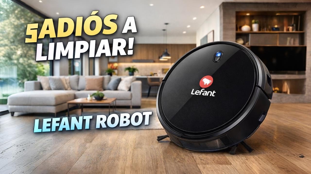 LEFANT Robot Aspirador y Fregasuelos con dToF Navegación Láser y App M2