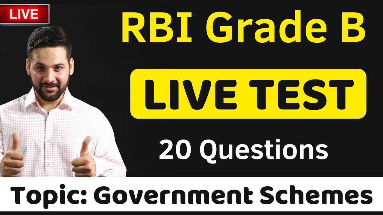 Government Schemes MCQs for RBI Grade B - Part 2