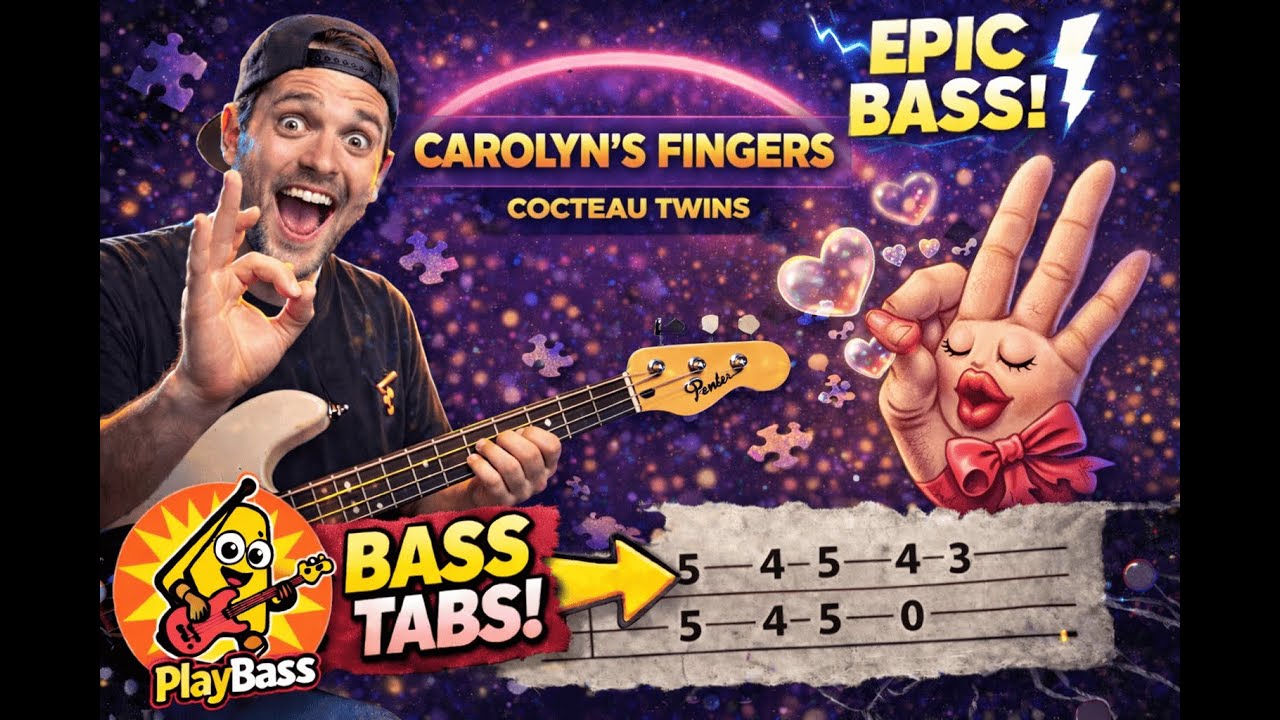 Carolyn's Fingers – Cocteau Twins (Bass Cover + Tab)