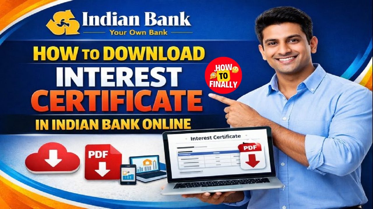 How to Download Interest Certificate in Indian Bank Online | Indian Bank Interest Certificate Online