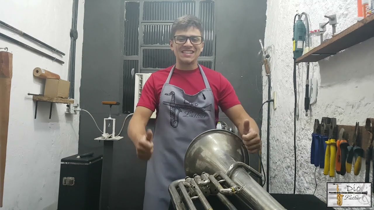 Euphonium ou bombardino Weril   Higienização, solda, troca de peças e mais