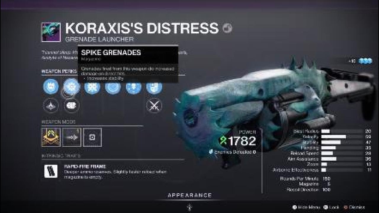 Destiny 2 KORAXIS&rsquo;S DISTRESS ROOT OF NIGHTMARE RAID GRENADE LAUNCHER GAMEPLAY