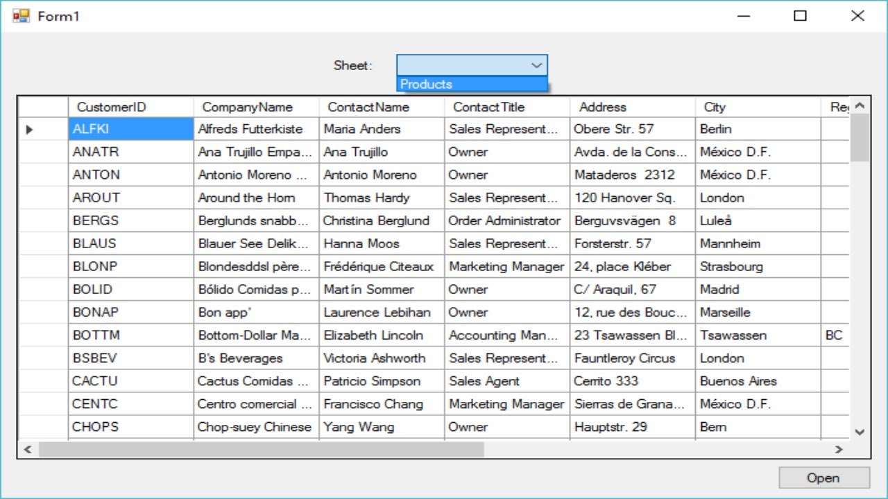 C# Tutorial - How to read an excel (.xls/.xlsx) file | FoxLearn