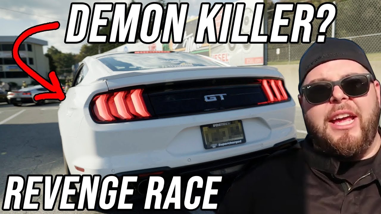 He built a "Demon Killer" and wanted REVENGE | Dodge Demon vs BOOSTED Mustang GT