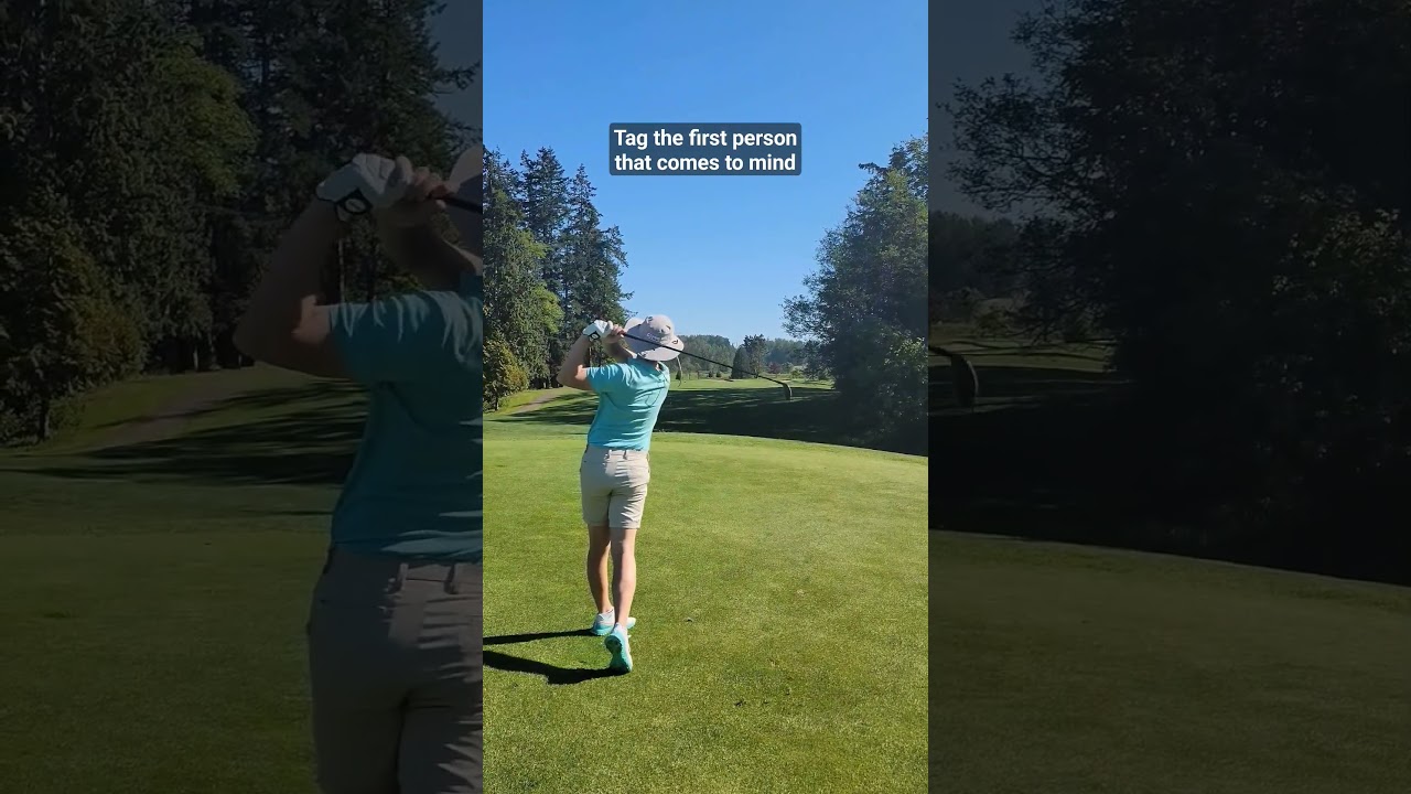 perfect position approach shot to the green. toughest shot in golf? 