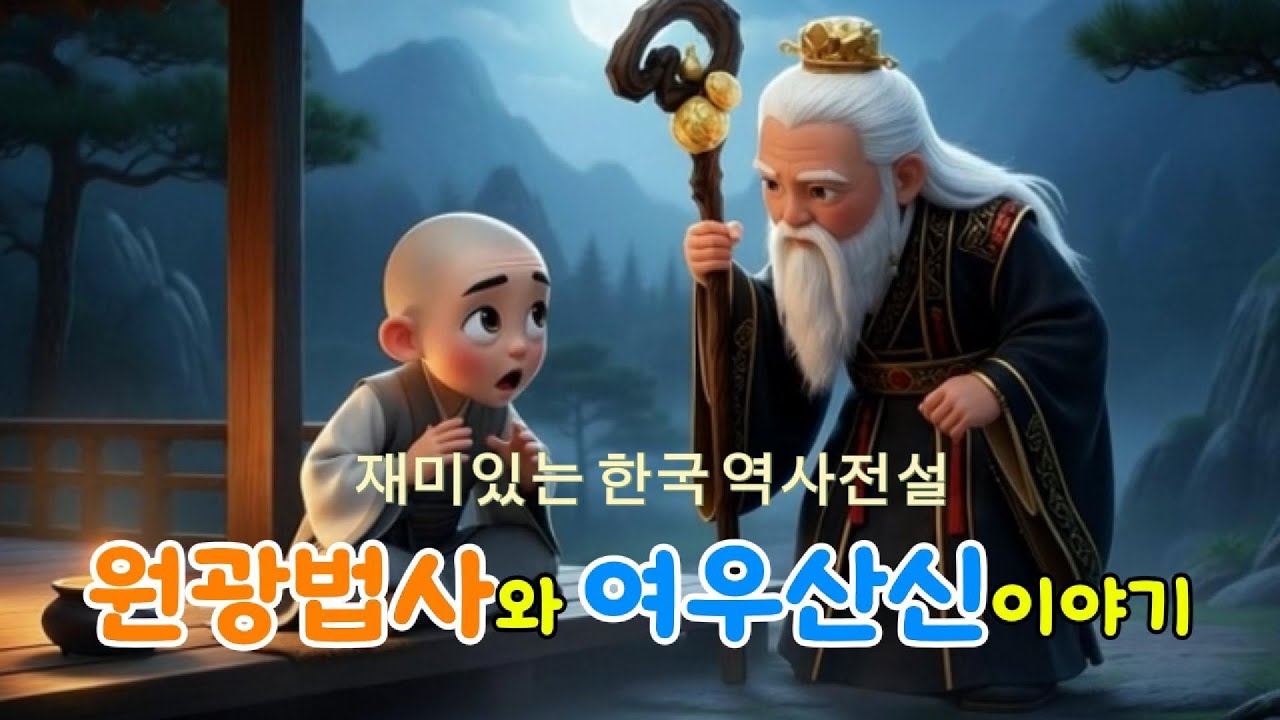 원광법사와 여우산신 이야기(원광법사설화)-노래포함 | 신라 전설 동요 애니메이션