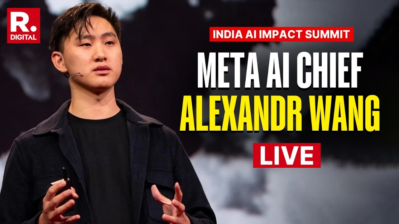 Meta AI chief Alexandr Wang LIVE | India AI Impact Summit 2026 | Delhi | Artificial Intelligence
