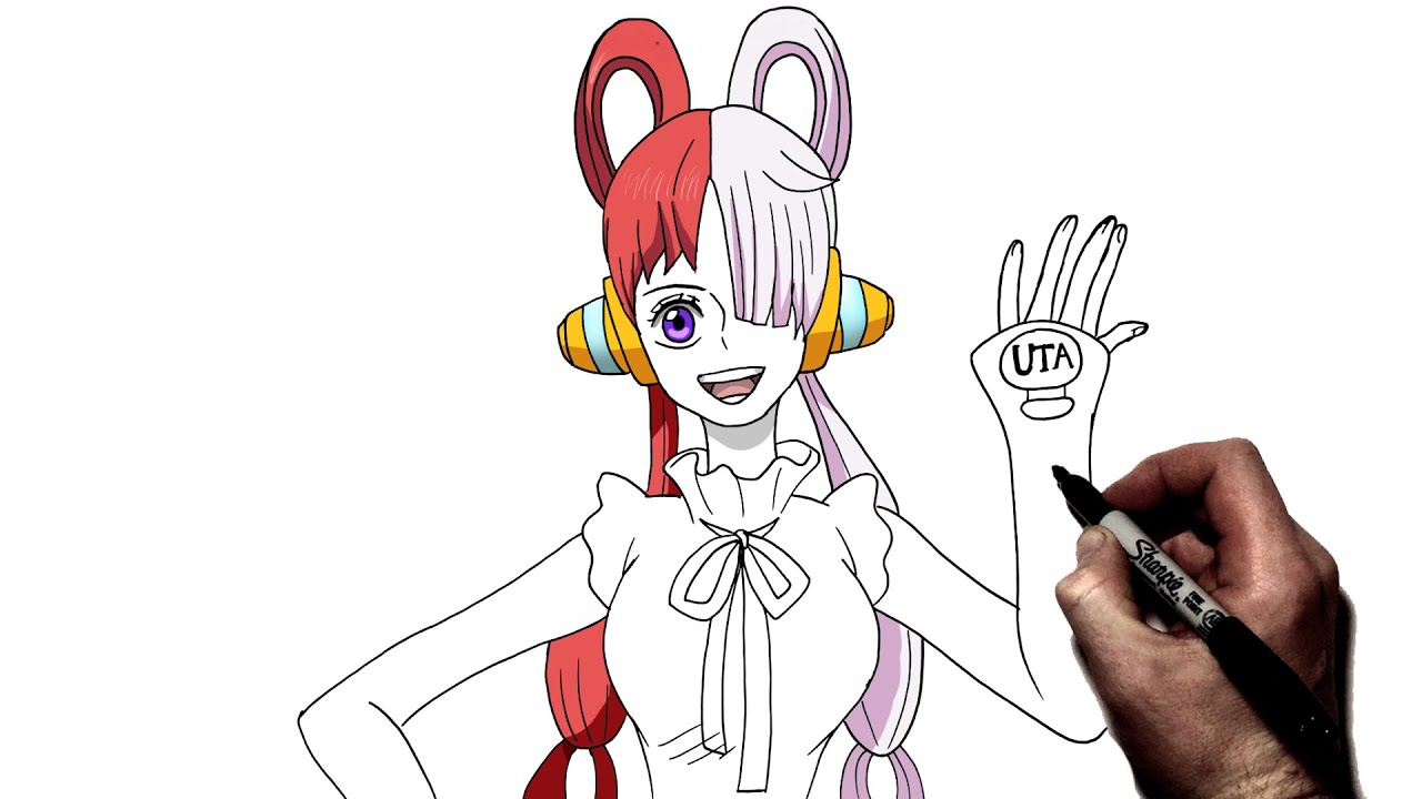 How To Draw Uta | Step By Step | One Piece Red