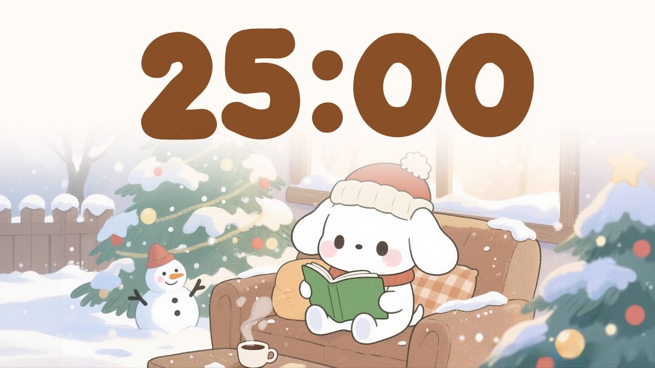 25 minute timer with music for classroom 🎵 Focus Music