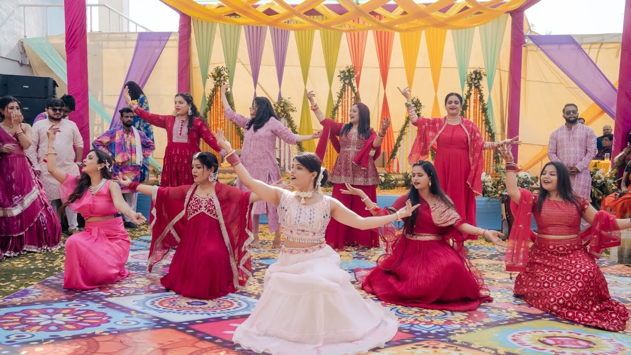 Best Haldi Performance by Brideside family l cousin wedding 