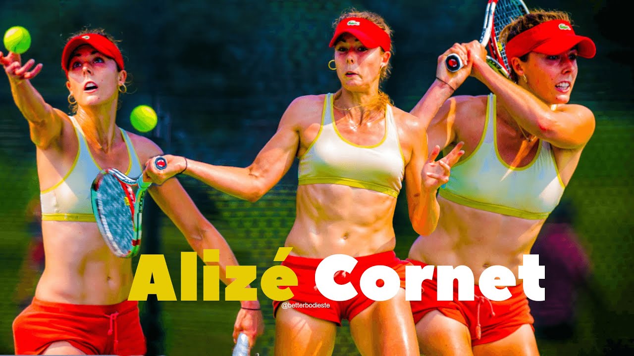 Alize Cornet Full Tennis Workout