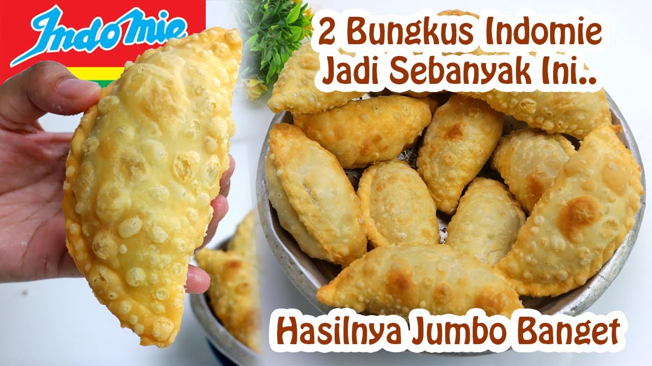 MODAL 2 BUNGKUS INDOMIE JADI PASTEL INDOMIE JUMBO !! CUKUP MAKAN 1 AJA KENYANG BANGET