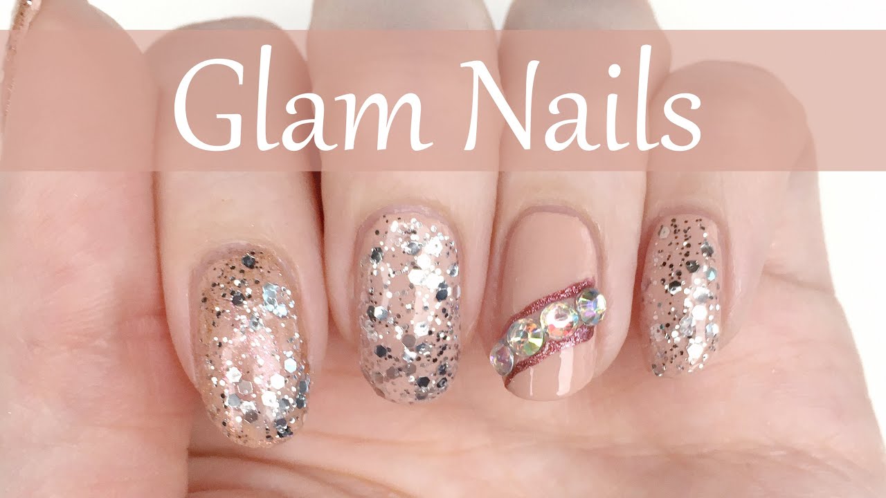 Glam Nails mit Glitzerlack zu Hause selbst machen | 'seni Nageldesign