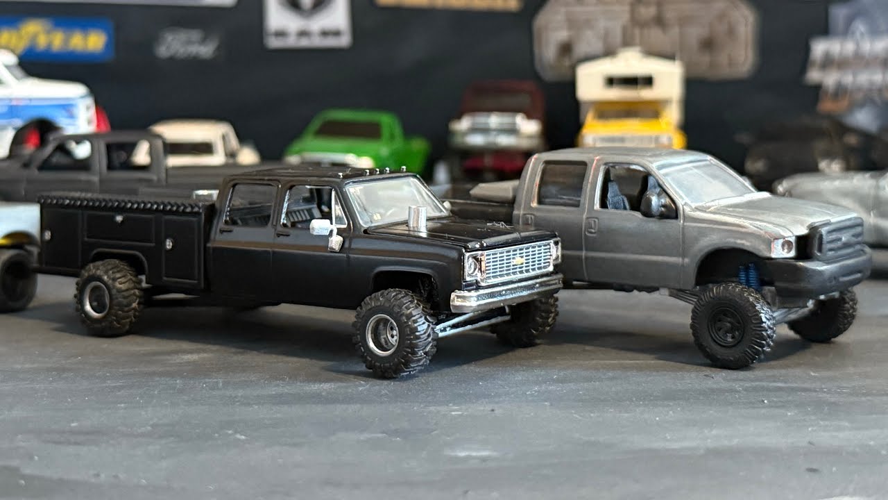Кастомные грузовики в масштабе 1/64! Chevrolet, Ram и Ford.