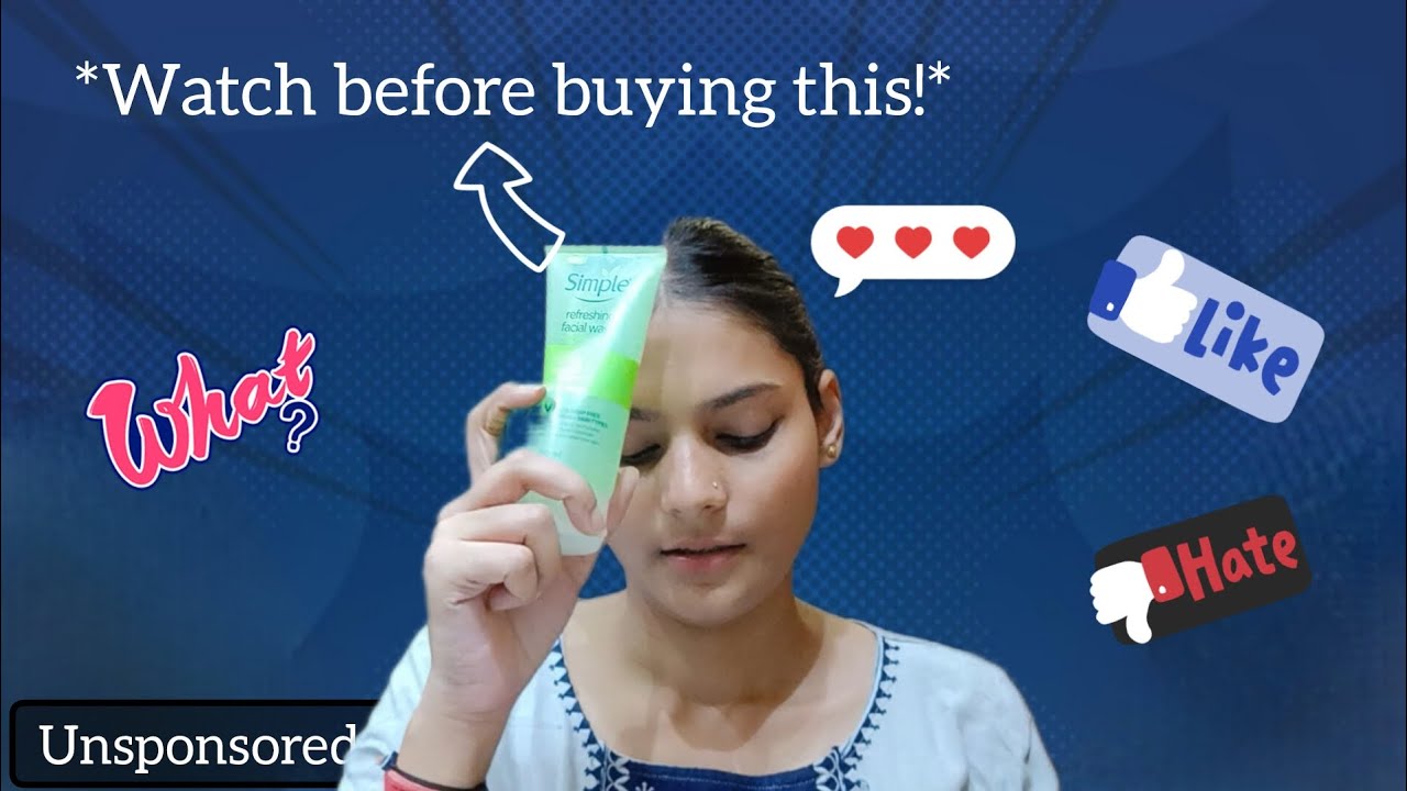 *Honest review*!| Simple refreshing face wash🥲| should buy or not?? #review #facewash #honestreview