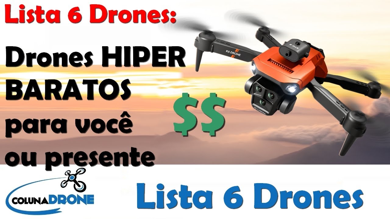 Lista 6 - Drones hiper baratos com câmera | colunaDRONE