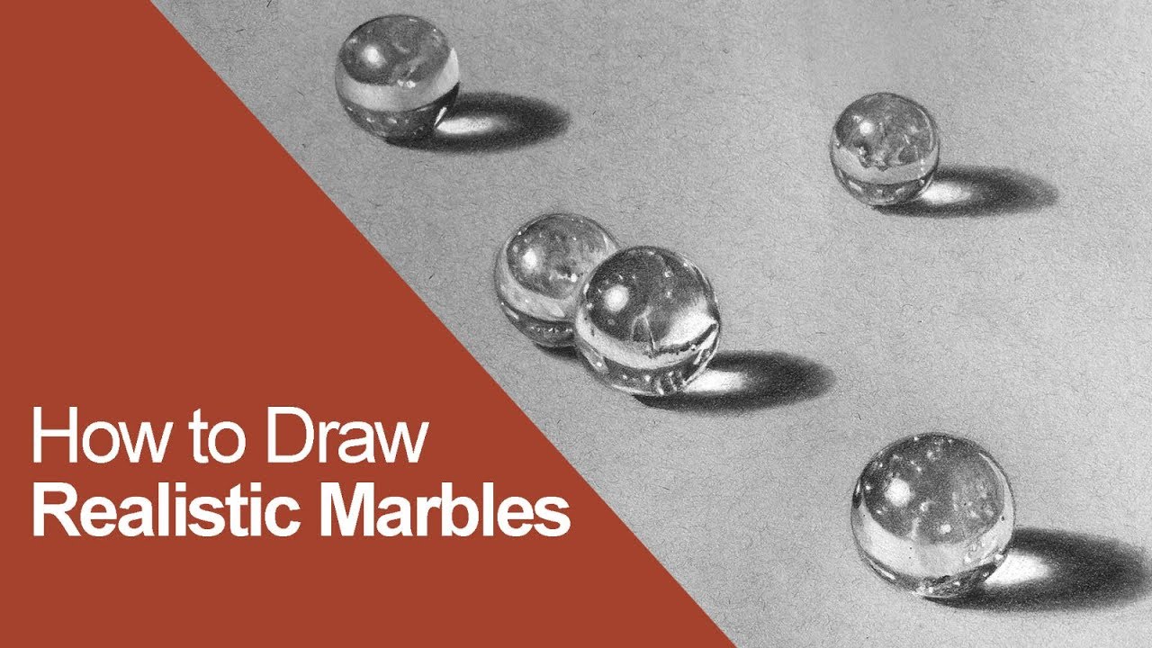 How to Draw Realistic Marbles - Live Lesson Excerpts